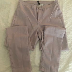 Lavender purple skinny dress pants